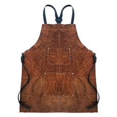 캠핑 바비큐 고급 수납 다용도 앞치마, 브라운, 1개