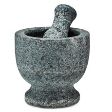 南原春香谷石迷你研磨臼 + 石研磨杵組合, 1套