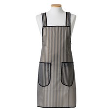 Rosa Home 條紋聚氨酯圍裙 中, 黑色, 1個