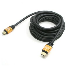 컴스 v1.3 실속고급형 Gold Metal 1440p 24K 금도금 HDMI 케이블 C2981, 본상품선택, 1개