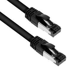 Coms S-FTP Direct Cat8 40Gbps 24AWG LSZH RJ45 Giga級網路線 XB404, 黑色, 5m, 1個