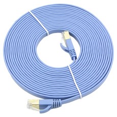 컴스 Direct Cat7 플랫형 10Gbps LAN RJ45 랜케이블 BB121, 10m, 1개, 상세페이지 참조