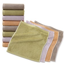 Paradiso 天然色竹纖維擦手巾 60g 30支紗 竹纖維紗 35cm x 35cm 4款 x 2入組, 1套, 混合色