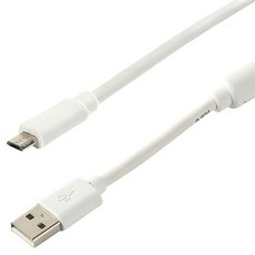 컴스 노이즈 필터 USB 2.0A M Micro USB M 안드로이드 케이블 White IT749, 1개, 1.5m 1개, 1.5m