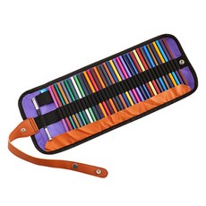 Sina Art 油性色鉛筆 + 筆桿 + 削鉛筆機 + 捲筒筆袋 套組, 1套, 50色