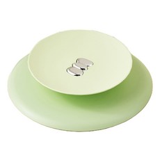 Mondspot 浴室排水口 下水道 防臭 防堵塞 防蟲 按壓式蓋子 YY57574, 綠色