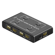 LAN Star USB HDMI 4埠 KVM 切換器, LS-HD4KVM-N, 1個