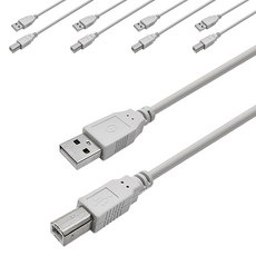 랜스타 AMBM USB-A 2.0 to USB-B 2.0 변환케이블 LS-USB-AMBM, 5개