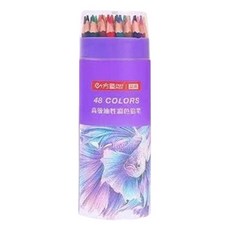 프리피쉬 시나아트 유성 고급 색연필 라운드케이스, 48색, 1세트