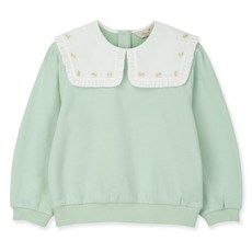 Perimitz 女童春季薄荷綠翻領大學T P2511T155