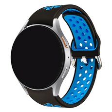 스페이스쉴드 갤럭시 워치 호환 날개형 스포티 실리콘 스트랩 20mm, 블랙블루