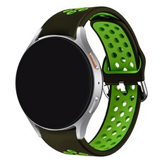 스페이스쉴드 갤럭시 워치 호환 날개형 스포티 실리콘 스트랩 20mm, 블랙라임