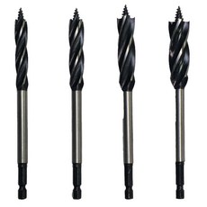 StanMan 六角柄木工用鑽頭4件組 165mm, 1套