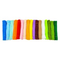 Khohimo 彩色毛根鐵絲工藝製作材料 17種 200入組 5W0020, 1套, 混合顏色