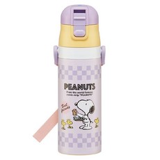 Skater 直飲式真空保溫瓶 SDC4, 470ml, 1個, 史努比