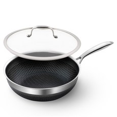 쿡셀 인덕션 7세대 세라믹 블랙에디션 궁중팬 + 유리뚜껑 세트, 24cm, 1세트