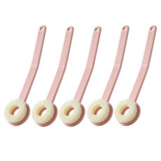 MONACO OLIVE 曲線握柄貼合身體刷, 煙燻粉, 5個, 1入