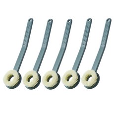 모나코올리브 커브핸들 밀착 바디브러시, 카키그린, 1개입, 5개