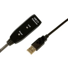 컴스 USB 2.0 골드 커넥터 연장 케이블 리피터 IT005, 1개, 20m