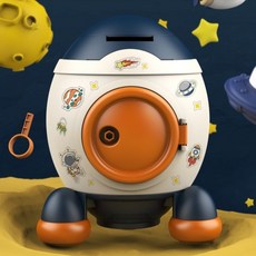 MUMU 火箭鑰匙存錢筒, 藍色, 1個