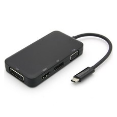 Coms Mart C型 USB 3.1 to VGA / HDMI / DP / DVI 4合1轉換器, CT365, 1個