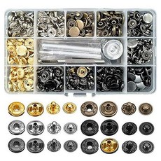 Celliving 彈簧扣壓鉗按扣材料組, 1套, 混色