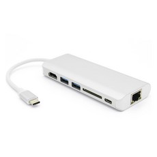 Coms Mart USB 3.0 2埠 / HDMI / Gigabit 網路 / SD 讀卡機 / 支援 PD 充電轉換器 CT310, 單一顏色, 1個