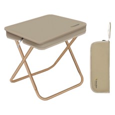 Breeze Moon 高碳鋼超輕量折疊收納袋型便攜露營椅 中型, 1個, 卡其米色