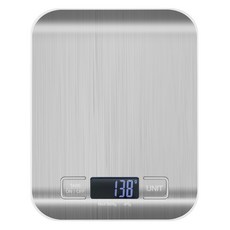 PURECOACH 不鏽鋼數位廚房磅秤, CM01K, 白色, 1kg