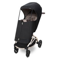 Manito Melange Trike專用孩童推車保暖鋪棉遮罩, 黑色, 1個