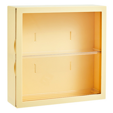 B2WIN Binbug 耐用壁掛式免打孔公仔收納盒 黃色 + 貼紙組, 1套