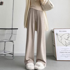 앤드스타일 여성용 루지 데일리 풀밴딩 와이드 팬츠 264213