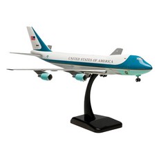 호간 1:200 B747-200 US 에어 포스 원 VC-25A 비행기 모형 HG362049WH, 화이트, 1개