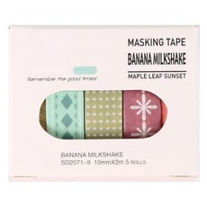 데일리네스트 감성 마스킹 테이프 5종 세트 10mm x 2m, 타입 21, 1세트