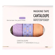 데일리네스트 감성 마스킹 테이프 5종 세트 10mm x 2m, 타입 19, 1세트