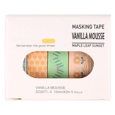 Daily Nest 感性紙膠帶 5款組 10mm x 2m, 1套, 款式 16