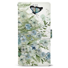 케이스퍼시픽 버터플라이 가죽 다이어리형 휴대폰 케이스