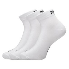 PUMA 1/4筒襪 3雙組 APAC 3PP 90691503, 1套, 白色