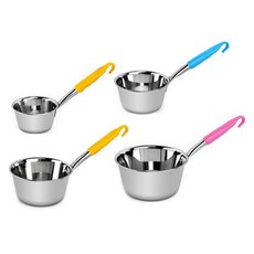 Curipool 不鏽鋼一體成型大型湯勺4件組, 1套, 混合色