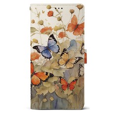 케이스퍼시픽 버터플라이 가죽 다이어리형 휴대폰 케이스