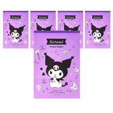 三麗鷗 可撕式自由筆記本, 5個, 酷洛米