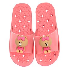 릴팡 브라운프렌즈업 피규어 소프트 슬리퍼, 초코, 1개