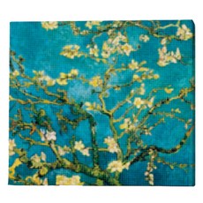 루아즈 보석십자수 DIY 키트 세트 패브릭형, 26 아몬드 꽃, 1세트