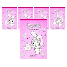 산리오 뜯어쓰는 프리노트, 마이멜로디, 5개
