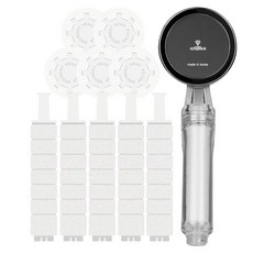 IOnpOLIS 濾芯蓮蓬頭+蓮蓬頭濾芯 5入+體身濾芯 5入組, 1組, 透明