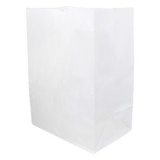 白色方底紙袋 特大, 200入, 1個