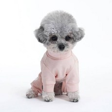 엔젤몬스터 강아지 하이넥 커버롤 OR003, #502 Pink, 1개