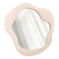 KUMI HANDS 北歐風圓形桌鏡, 粉紅色