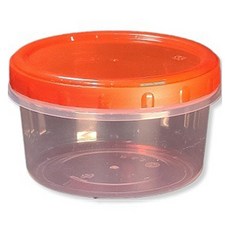 大慶 PP 多用途容器 600g x 50入 + 紅色蓋 50入 組, 1套