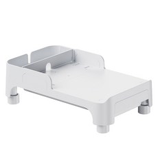 ROJECO 寵物多功能可調節高度餵食碗架 FREE, 白色, 1個